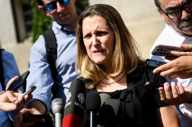 Canadian Foreign Minister Chrystia Freeland