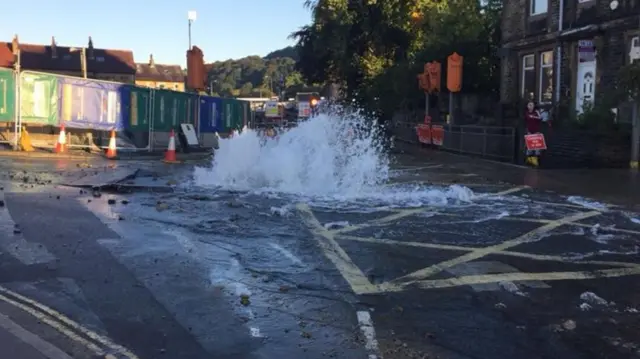 Burst water main