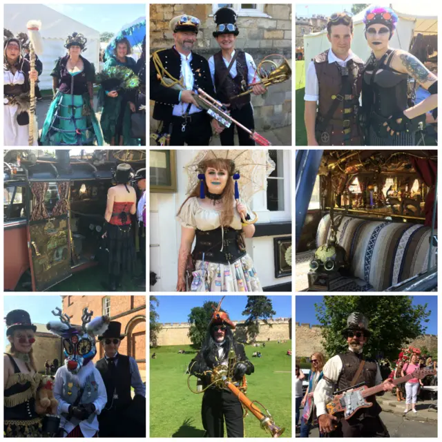 Steampunk collage
