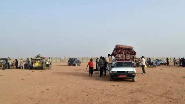 Cars in desert