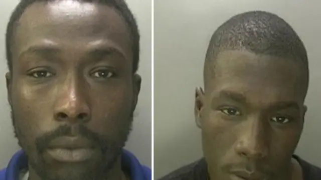 28-year-old Louie Mendy (pictured left) and Mustafa Lowe, 22.