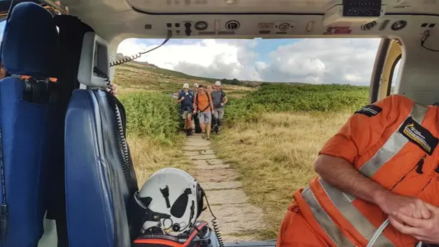 Rescue of climber