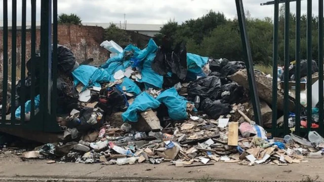 Flytipped rubbish