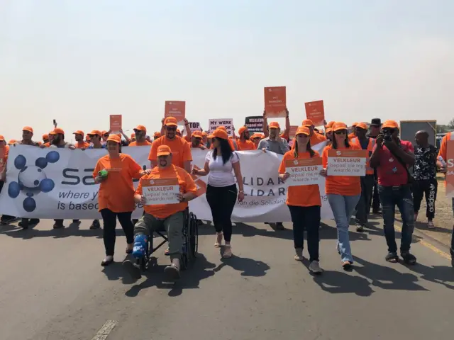 Sasol protesters