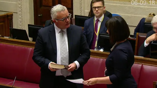 Jonathan Bell takes the oath