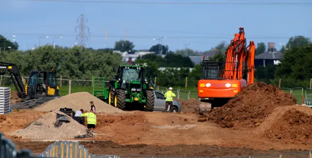 Proposed gas fracking site in Lancashire