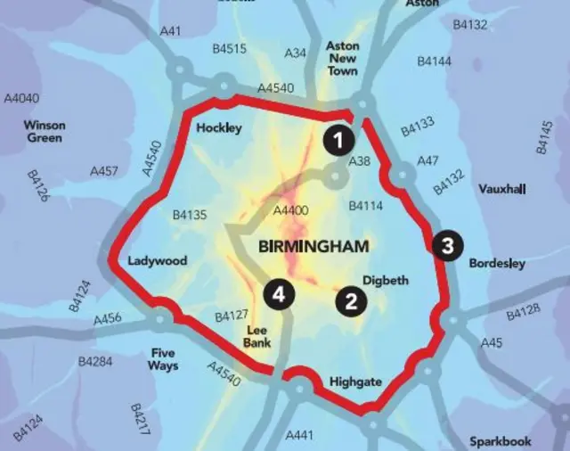 Clean Air Zone map