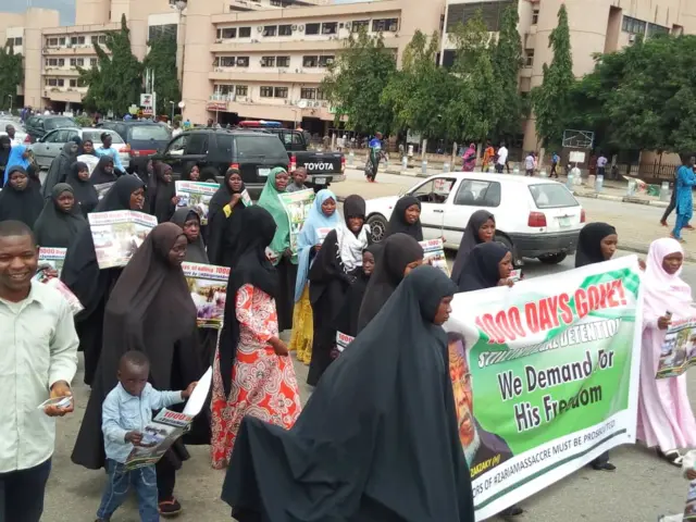 Nigerian Shia mark 1,000 day of leader's detention