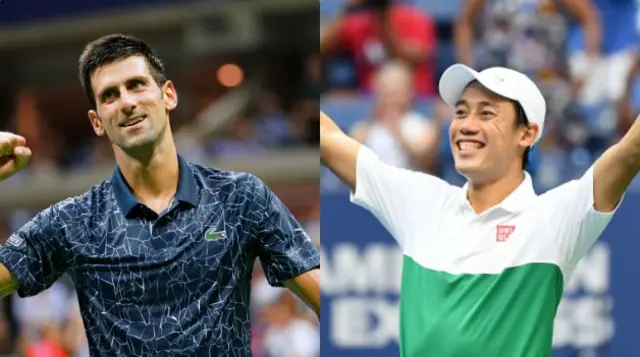 Novak Djokovic and Kei Nishikori