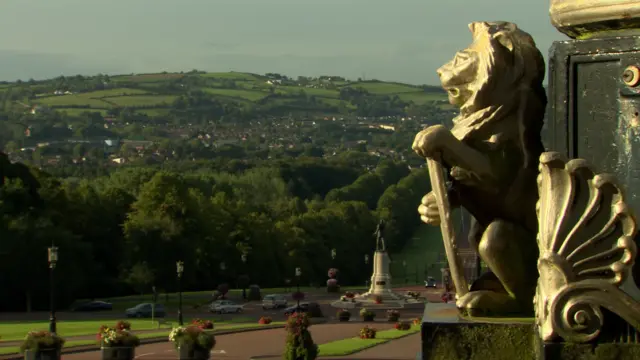 The view from Stormont's Parliament Buildings