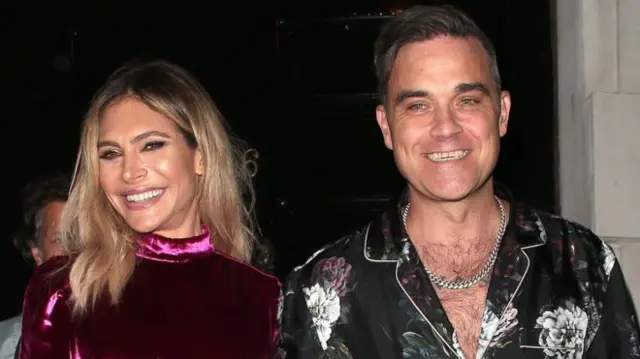 Robbie Williams and Ayda Field