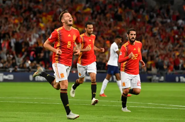 Spain celebrate