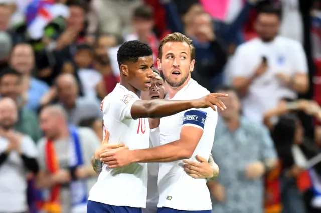 England celebrate