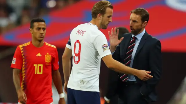 Gareth Southgate and Harry Kane