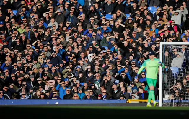 Fans at Goodison Park