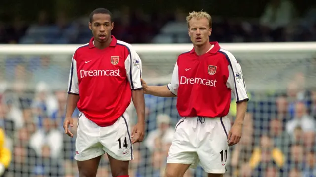 Thierry Henry and Dennis Berkamp