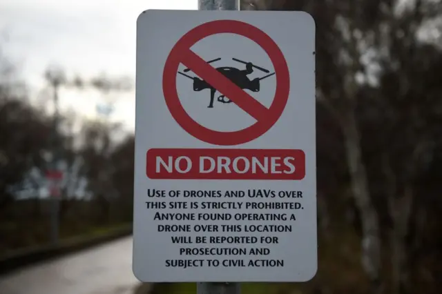 Gatwick drone sign