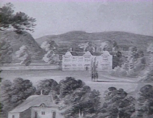 Old artist's impression of Old Forde House