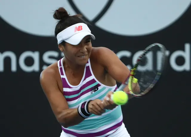 Heather Watson at the Hobart International