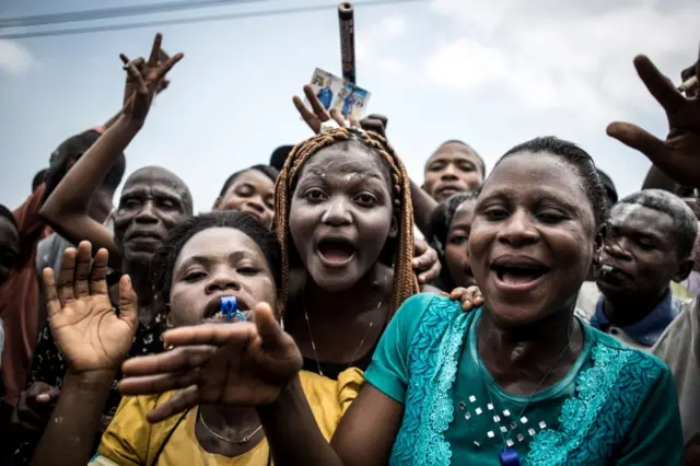 Tshisekedi supporters