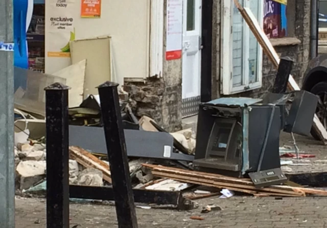 ATM outside Milnthorpe shop