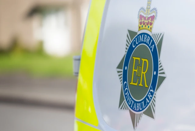 Cumbria police logo on van