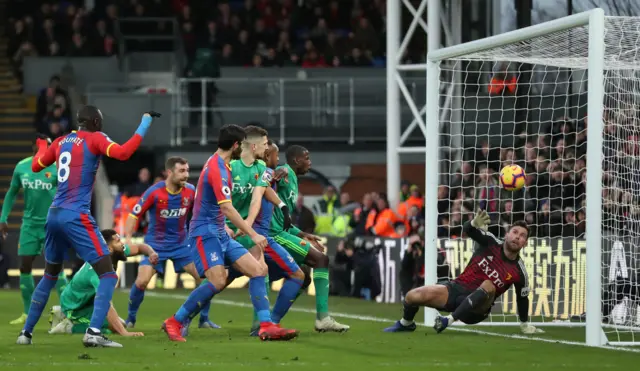 Crystal Palace score against Watford