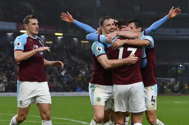 Burnley celebrate