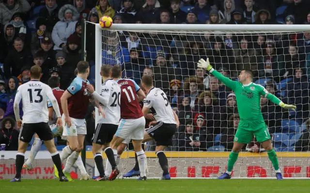 Fulham hit the crossbar