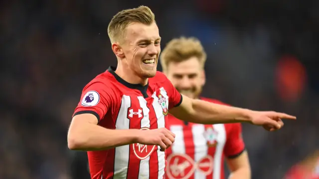 James Ward-Prowse celebrates