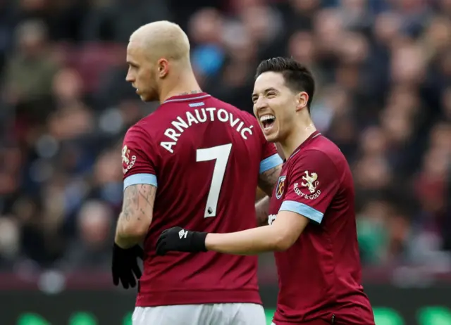 Marko Arnautovic and Samir Nasri