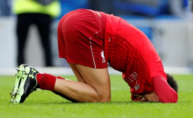 Trent Alexander-Arnold is injured in the warm-up