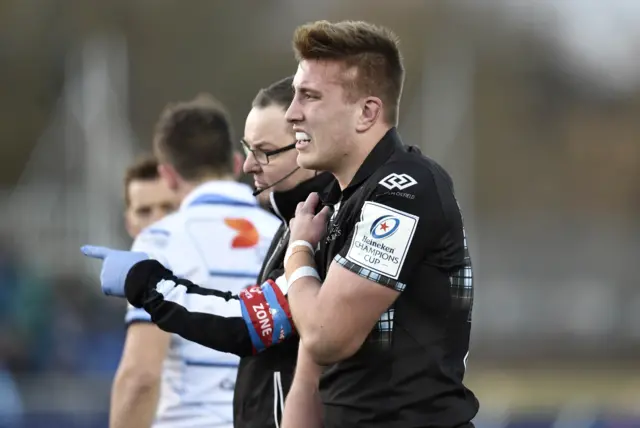 Matt Fagerson was an early injury casualty at Scotstoun