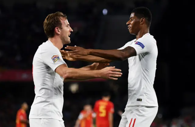 Marcus Rashford and Harry Kane