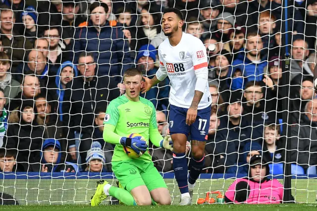 Josh King and Jordan Pickford