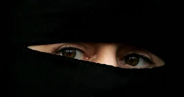 Woman in niqab