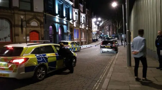 Police cordon in Fletcher Gate