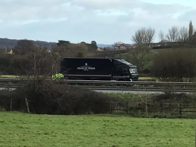 Lorry in crash