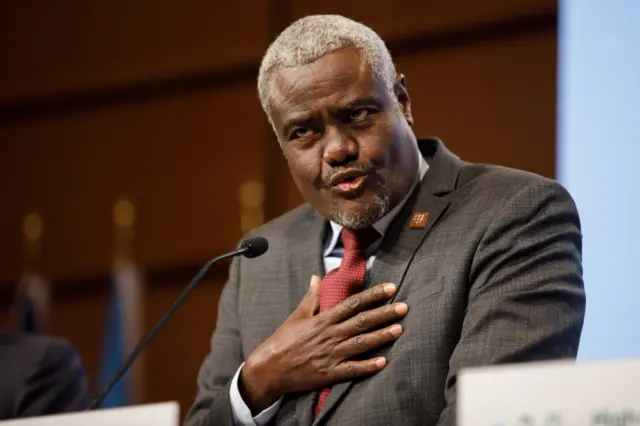 Moussa Faki Mahamat, the chairman of the African Union Commission