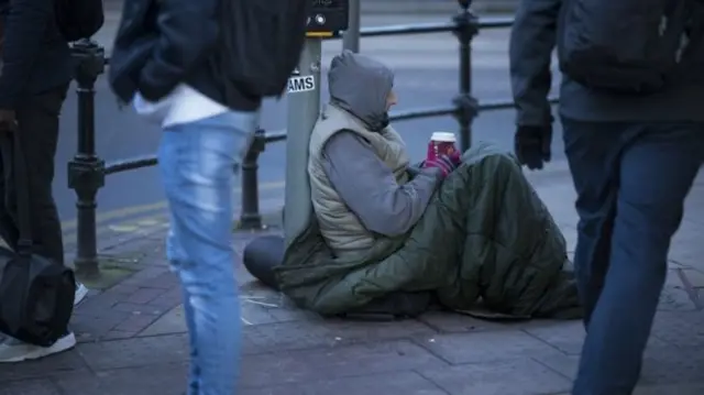 Beggar on the street