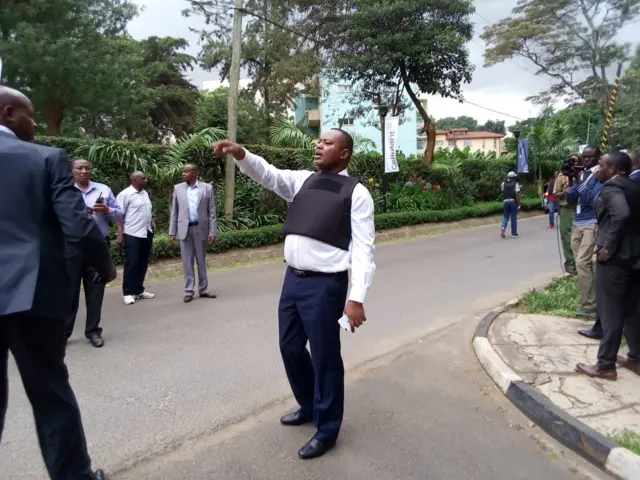 George Kinoti,head of the Directorate of Criminal investigations has already arrived to lead the team in rescuing those trapped inside