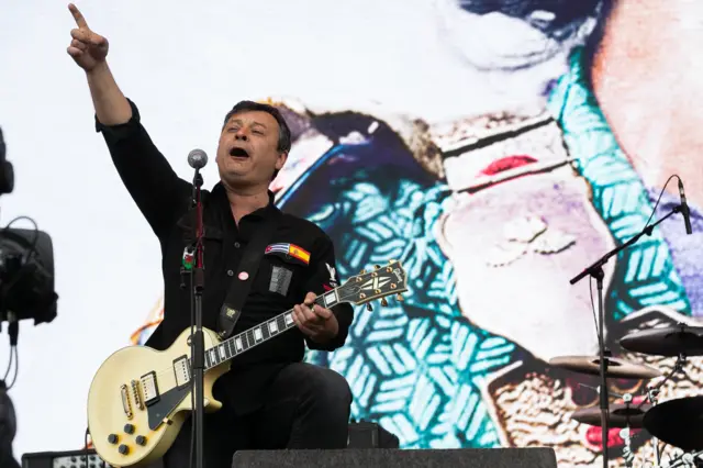 James Dean Bradfield performs at the BBC's Biggest Weekend in Belfast in 2018