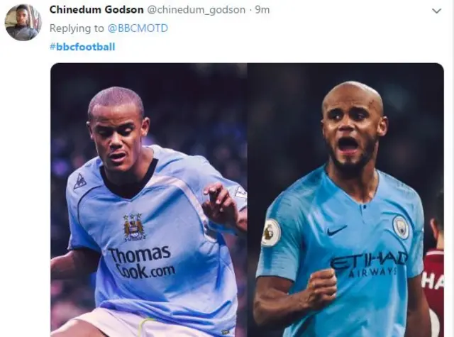 Man City fan's tweet