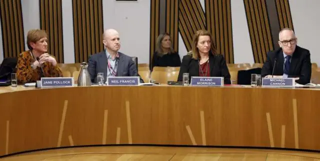 Scottish Enterprise staff give evidence to the economy committee