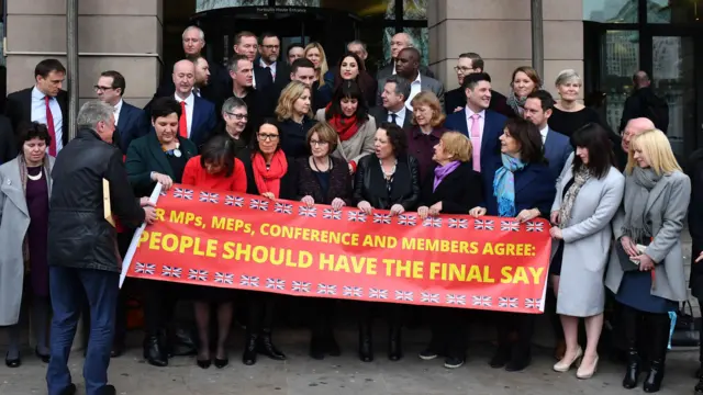 Labour MPs outside Westminster