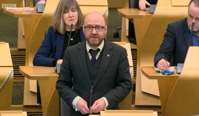 Scottish Green co-convener Patrick Harvie