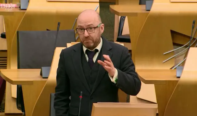 Scottish Green Party co-covnener Patrick Harvie