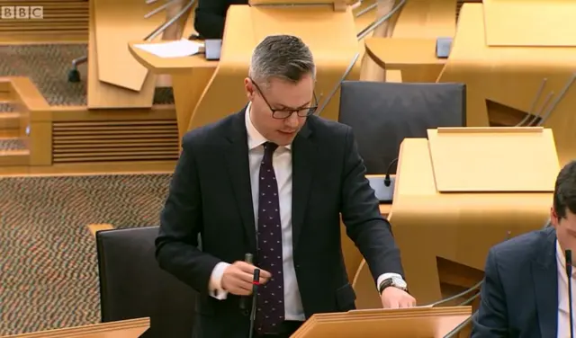 Finance Secretary Derek Mackay