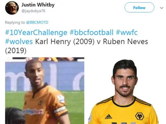 Wolves fan's tweet