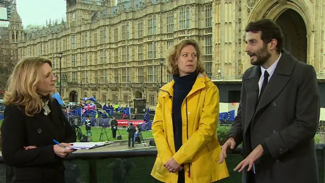 Stefanie Bolzen, from German newspaper Die Welt, and Antonello Guerrera, from Italy's La Repubblica